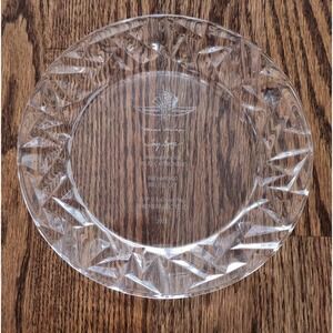 Indy 500 Tiffany & Co Plate 8" Rare 2002 Indianapolis 500, US Grand Prix